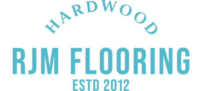 Hardwood RJM Flooring White Logo